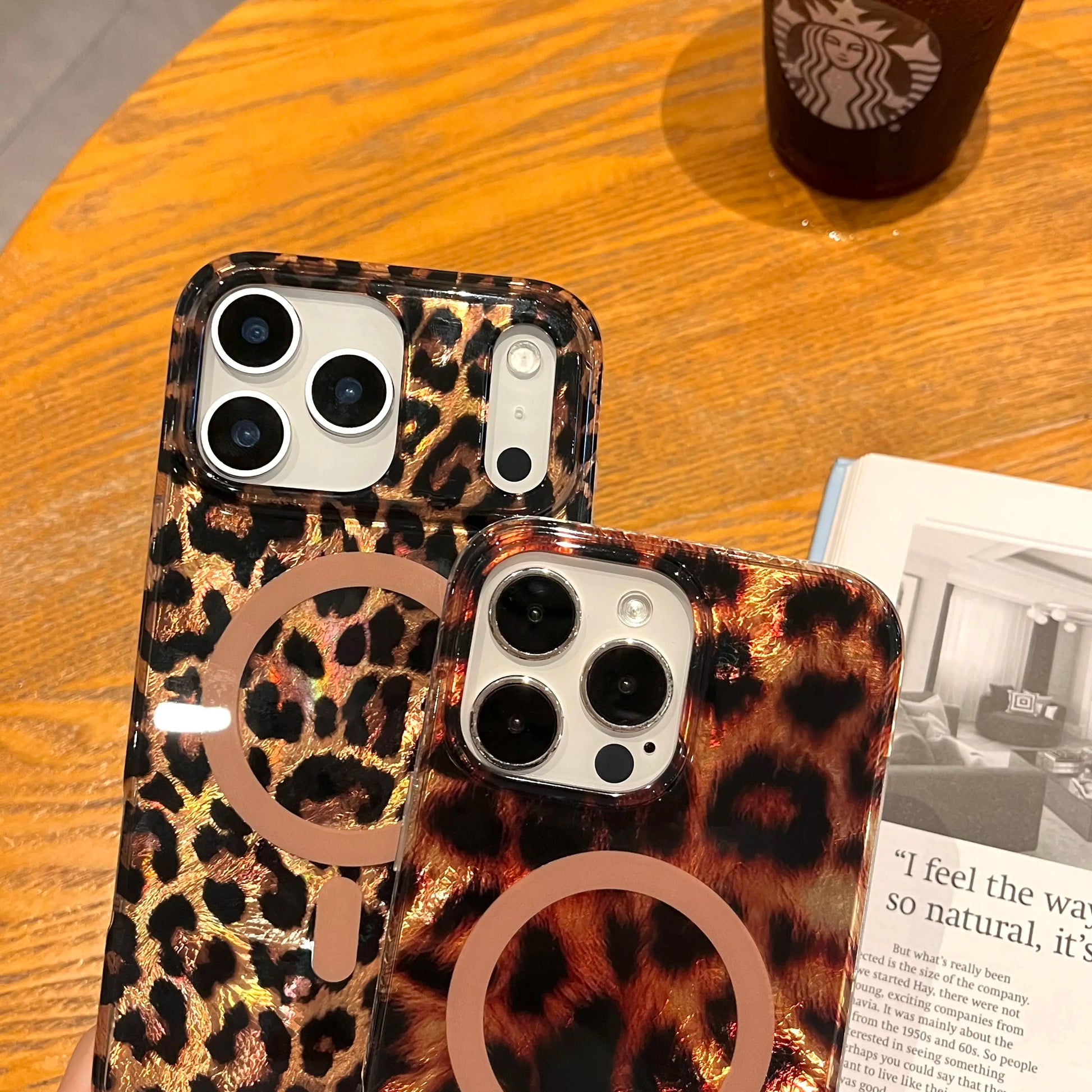 Leopard Cheetah Animal Print Phone Case for Iphone 17 Pro Max/17 Air/16 Pro 15 14 plus 13,Magnetic Cute Sparkle Glossy Silicone Shockproof Protective Cover for Women Men
